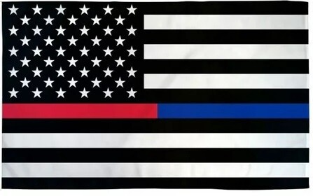 Thin Red Blue Line US Magnet