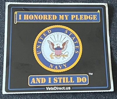 I Honored My Pledge Decal