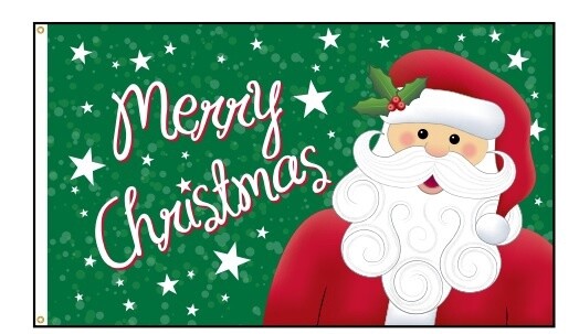 Santa Christmas Flag