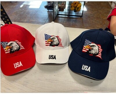 American Flag Eagle Ball Cap Hat