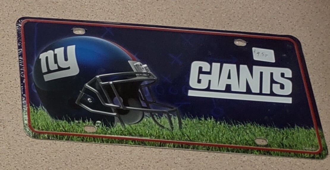 New York Giants License Plate