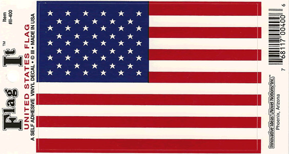 Flag It Self Adhesive Vinyl Decal, Pattern: US Flag