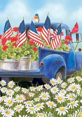 All American Truck Garden Flag