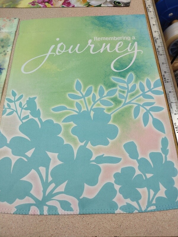 Remembering a Journey Sympathy Garden Flag