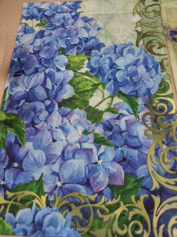 Blue Hydrangea Garden Flag
