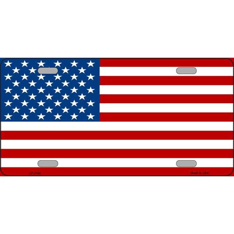 US Flag License Plate
