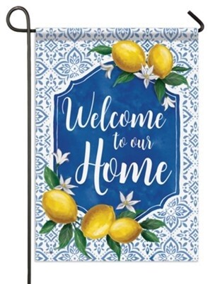 Welcome Home Lemons Garden Flag
