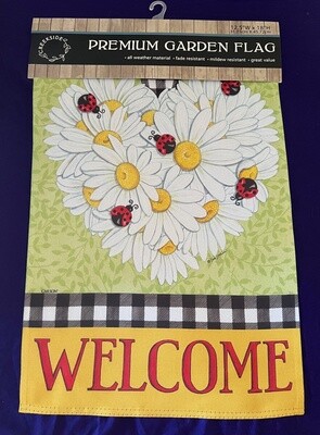 Welcome Lady Bugs Garden Flag