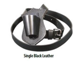Parade Carrying Belt, Style: S/H SINGLE BLACK LEATHER BELT