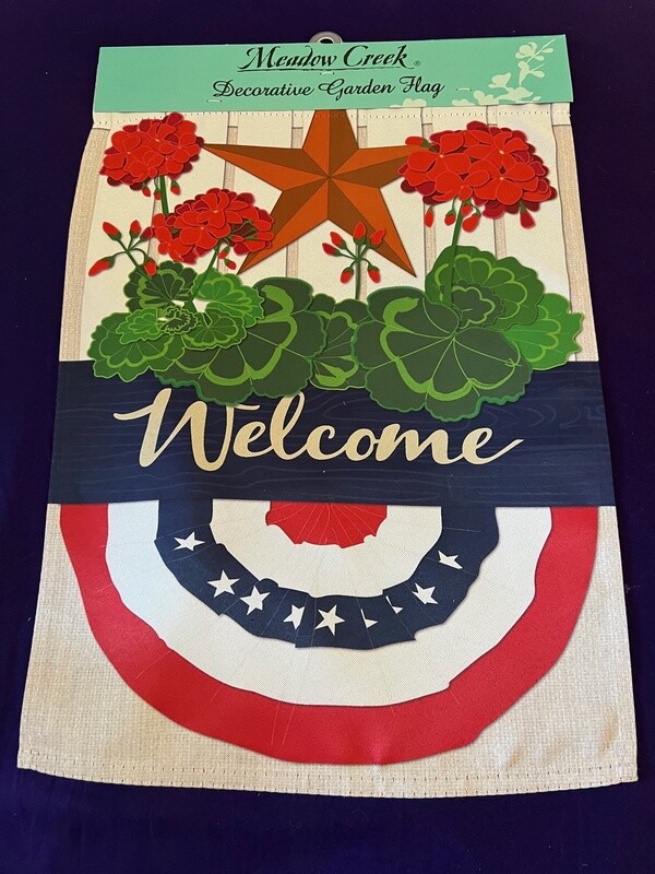 Welcome Bunting Garden Flag