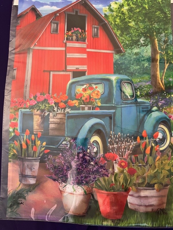 Barn Garden Flag
