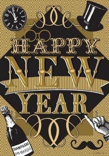 Happy New Years House Flag