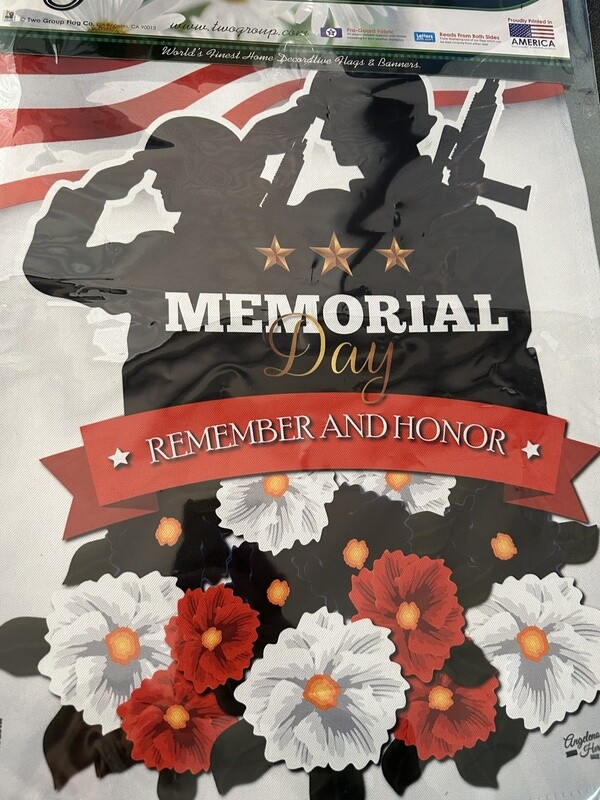 Memorial Day Garden Flag
