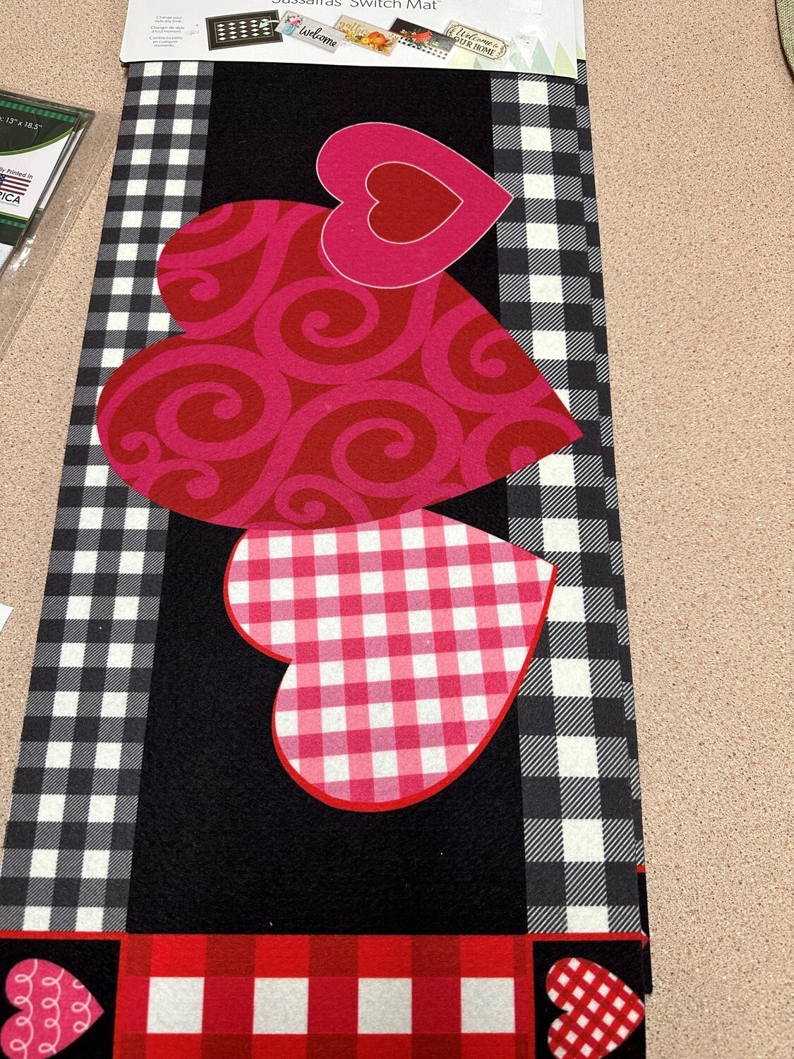 Checkered Hearts Sassafras Switch Mat