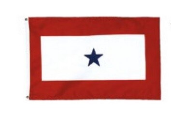 Service Star Flag, Size: 3'x5'