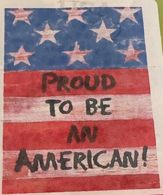 Proud American House Flag