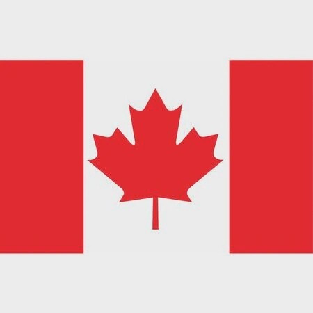 Canada Interior Flag, Size: 3'x5' Pole Hem, Fringe: Fringe