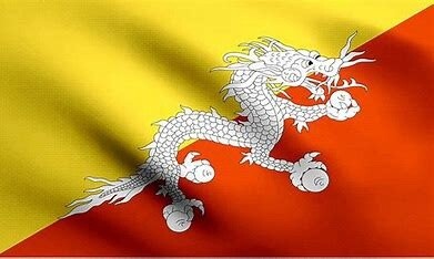 Bhutan Nylon Flag, Size: 2'x3'