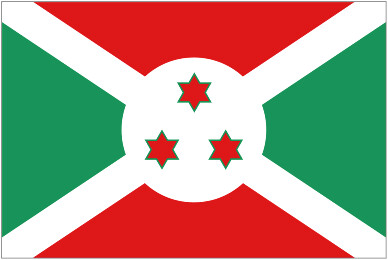 Burundi Nylon Flag, Size: 2'x3'