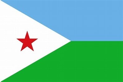 Djibouti Nylon Flag, Size: 2'x3'