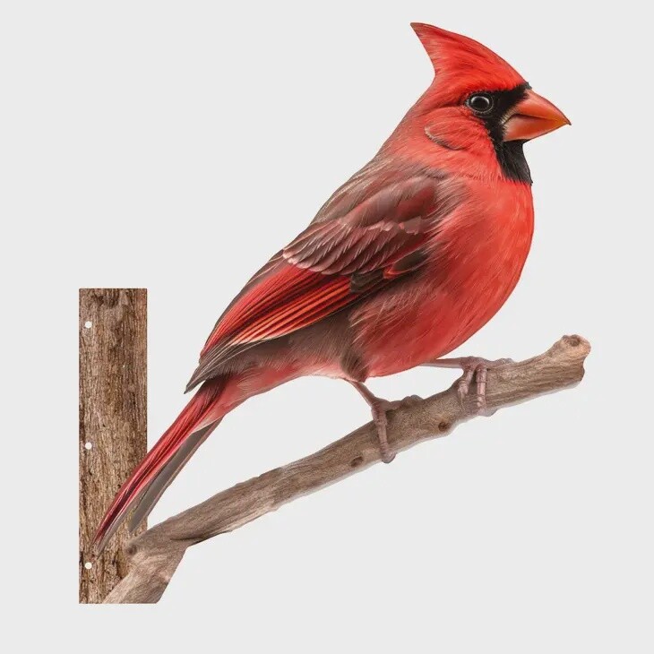 Peeking Cardinal Wall Art