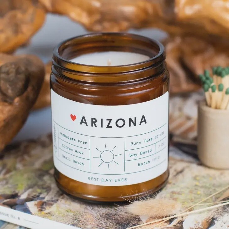 Arizona Candle, Scent: Cactus Flower & Jade