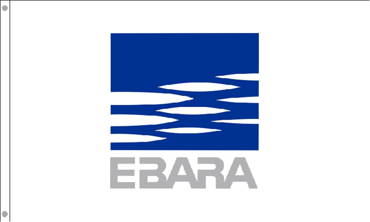 Ebara Custom Flag, Size: 5'x8', Pattern: Single Sided