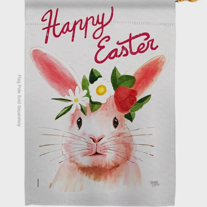 Easter Bunny House Flag