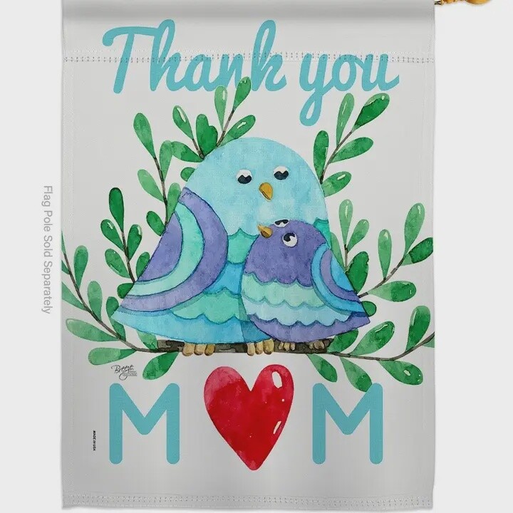 Thank You Mom Garden Flag