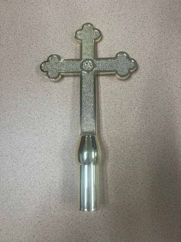 10-inch Gold ABS Styrene Church Cross