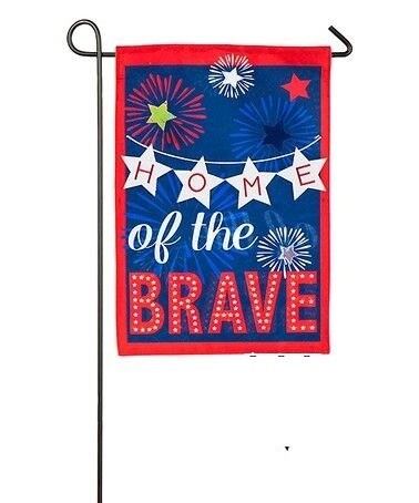 Home of the Brave Garden Flag