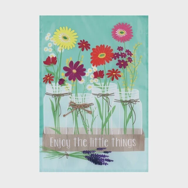 Enjoy the Little Things Garden Flag