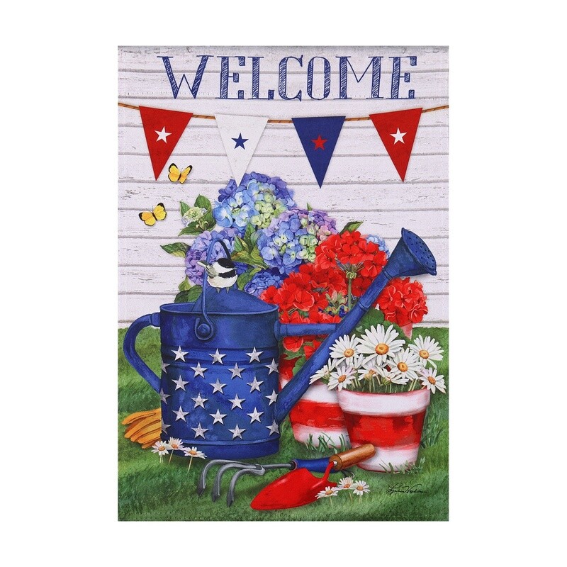 Welcome Garden Can Garden Flag