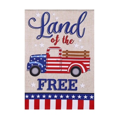 Land of Free Truck Garden Flag