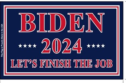 Biden 2024 Nylon Flag, Size: 3'x5'