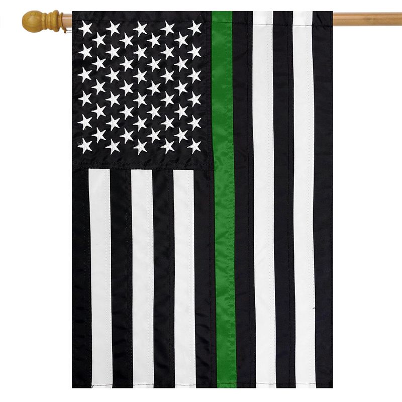 Thin Green Line house Flag