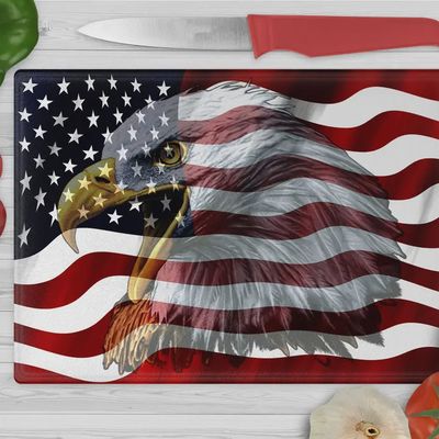 US Flag Cutting Board