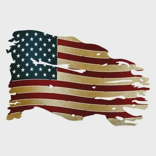 US Tattered Flag