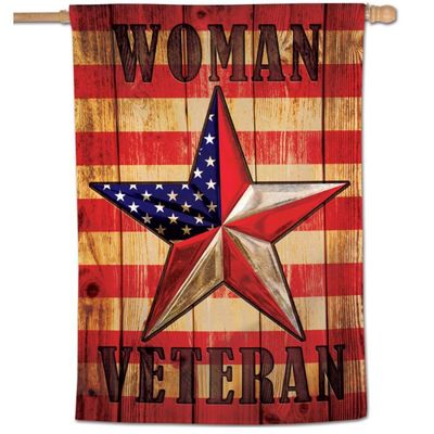 Woman Veteran House Flag