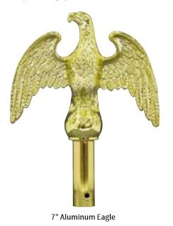Gold Aluminum Eagle for Indoor Pole