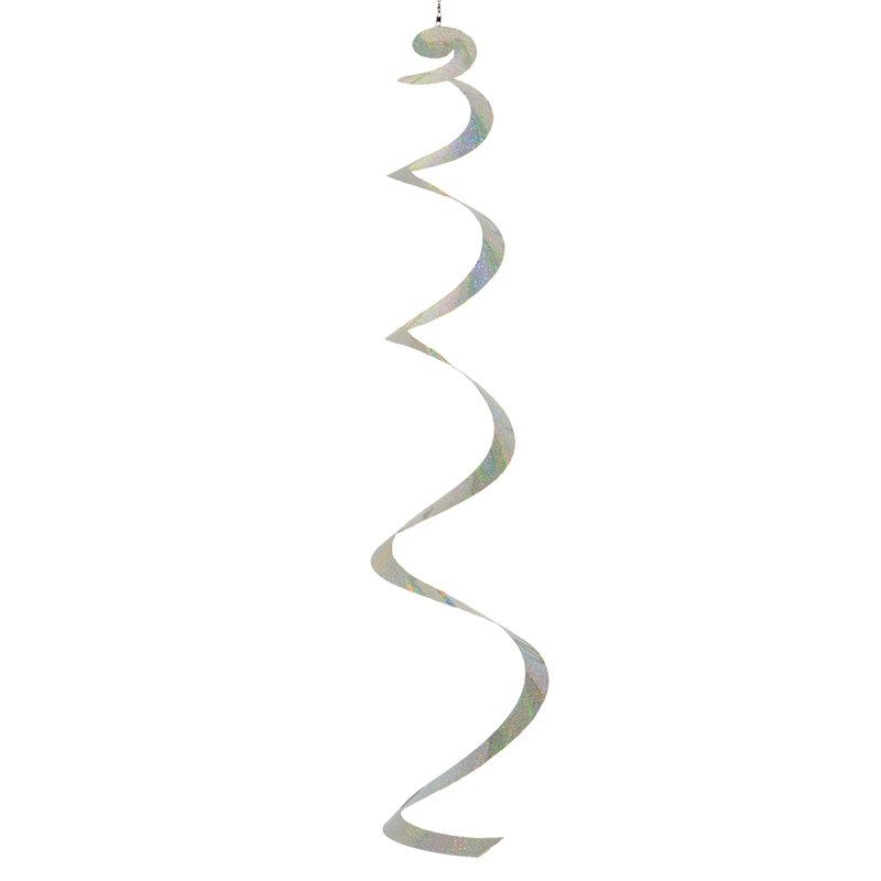 Silver Sparkle Sprite Curlie Wind spinner