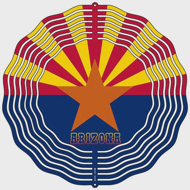 Arizona Flag Metal Wind Spinner
