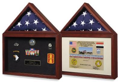 Flag Case with Document Display Case