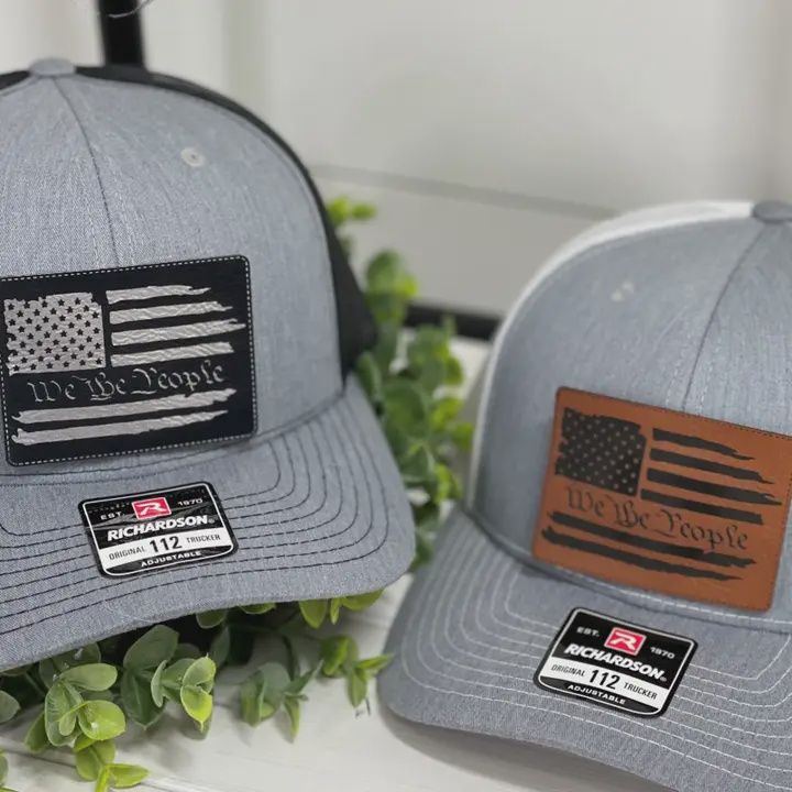 Adult Distressed We the People Patch Snapback Hat