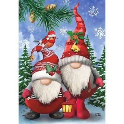 Winter Gnomes Garden Flag