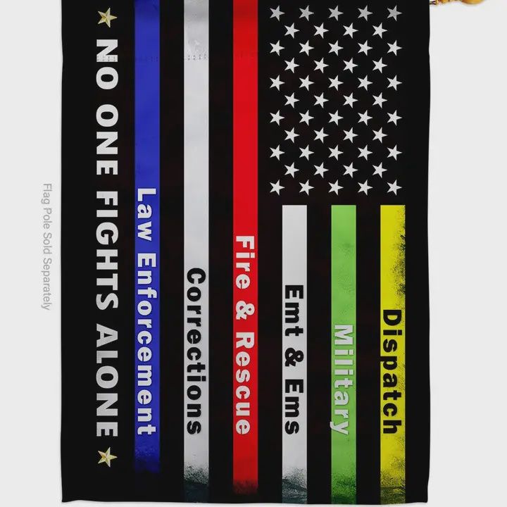 No One Fights Alone Garden Flag