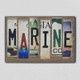 License Plate Wood Art