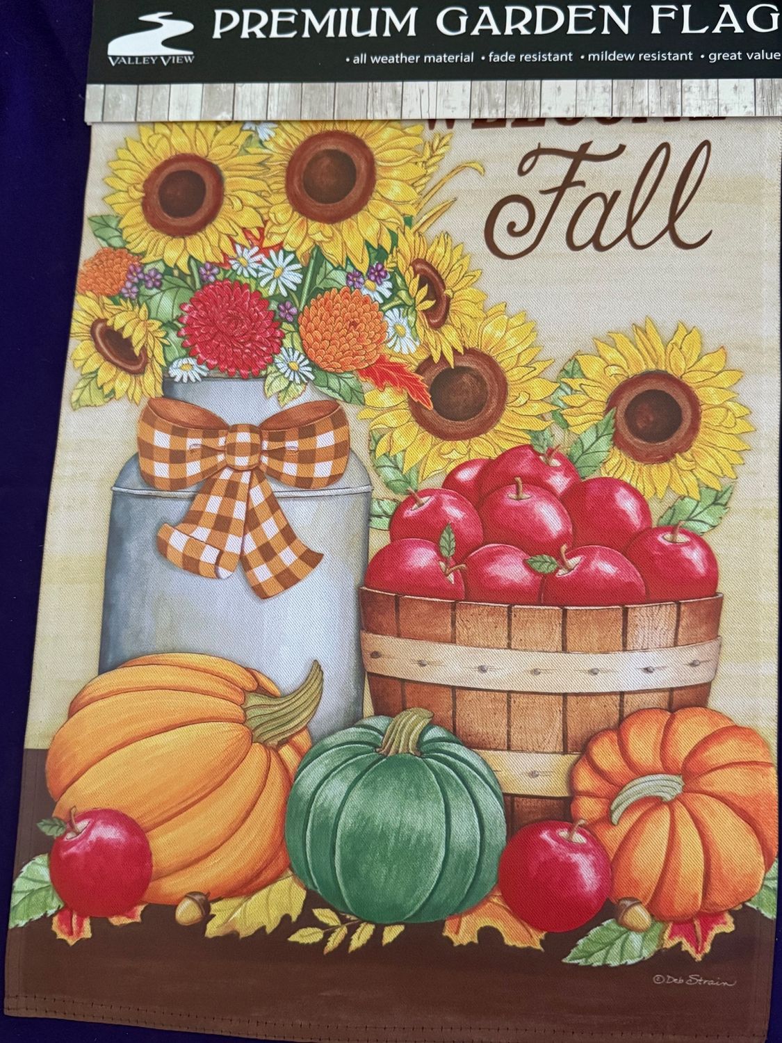 Welcome Fall Sunflower Garden Flag