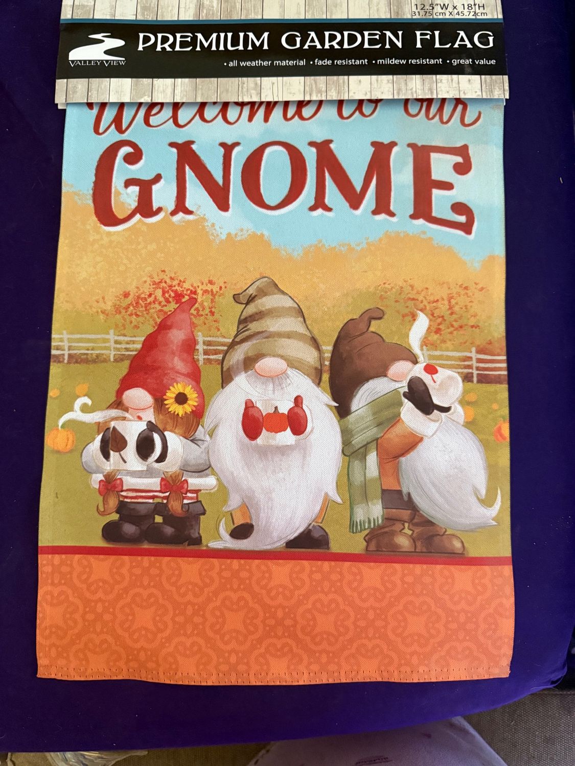 Welcome to our Gnome Garden Flag