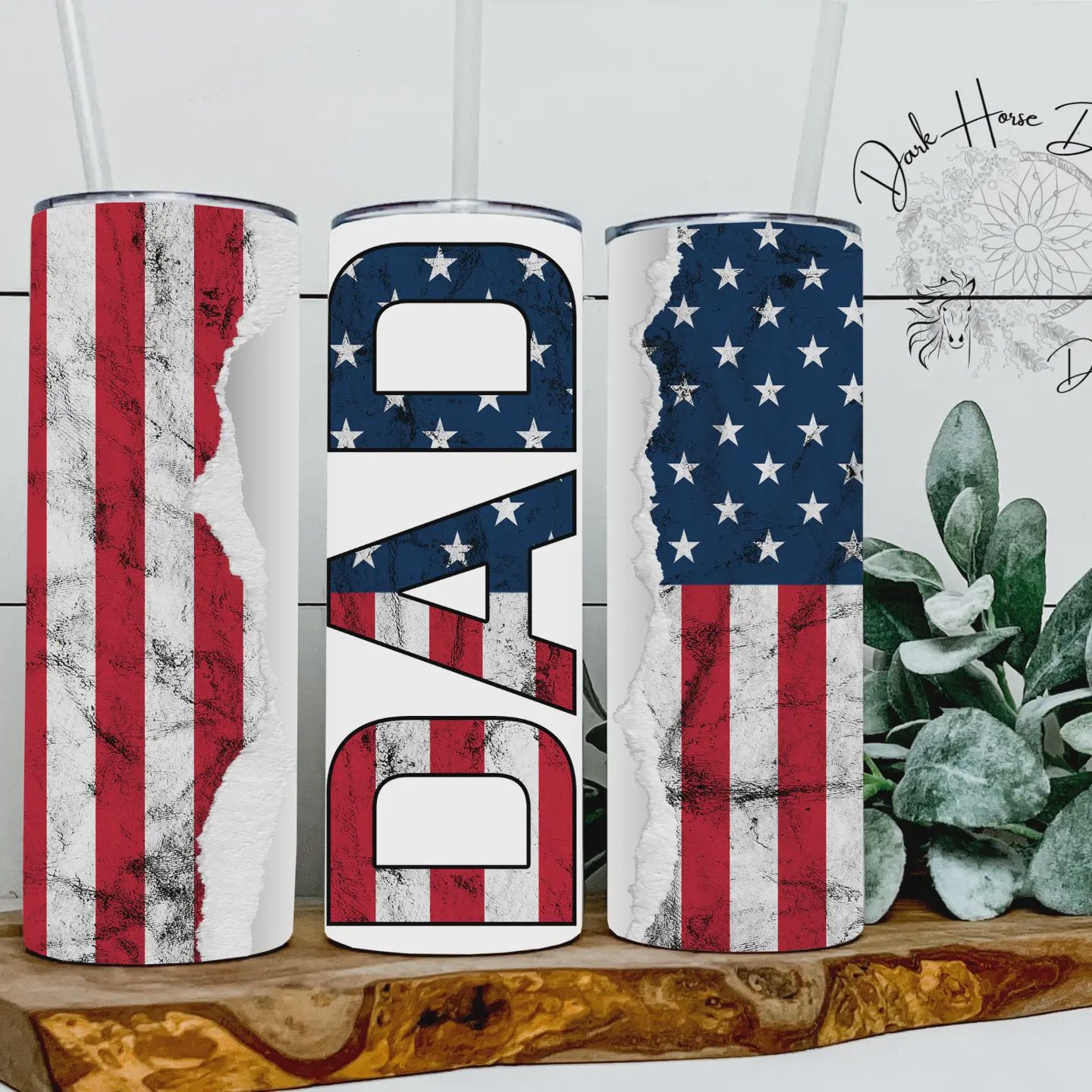 Patriotic Dad Tumbler